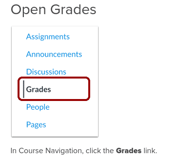 Open Grades