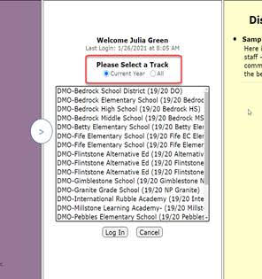 Track selection