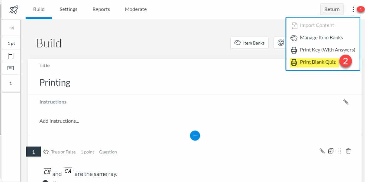 Print Canvas New Quizzes PCCSK12 Tech