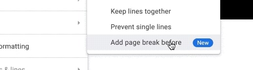 Add page break