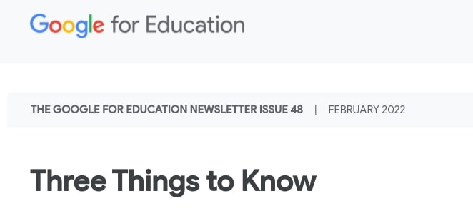 Google for Education Feb