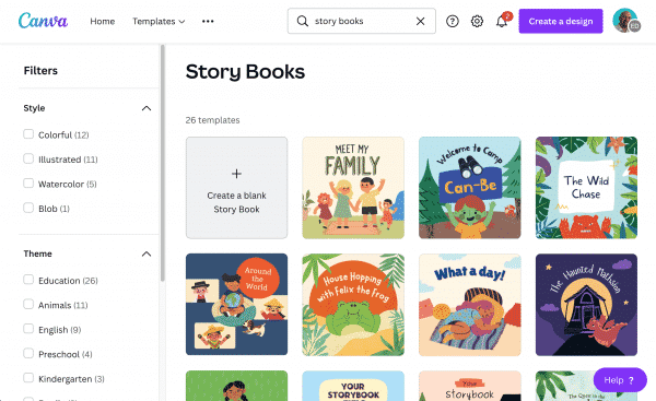 Canva Storybook