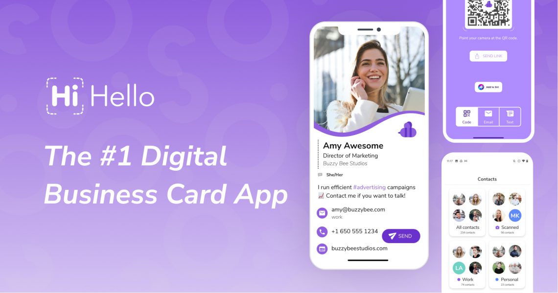 Easy Digital Business Cards with HiHello PCCSK12 Tech