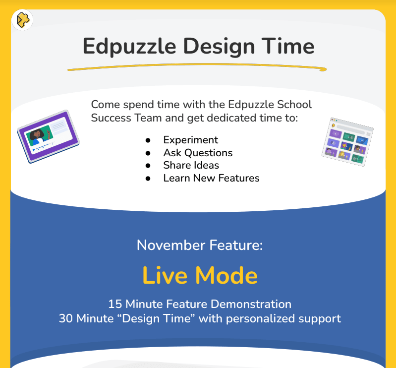 flyer for edpuzzle design time
