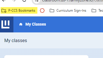 location of bookmarks