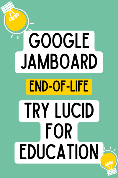 Google Jamboard End of life, try lucid for education