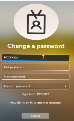 password dialog box