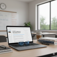 Teacher laptop--AI generated